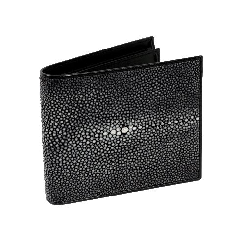 For Him : Sanded and Polished Stingray Leather Men's Wallet - W044 S&P